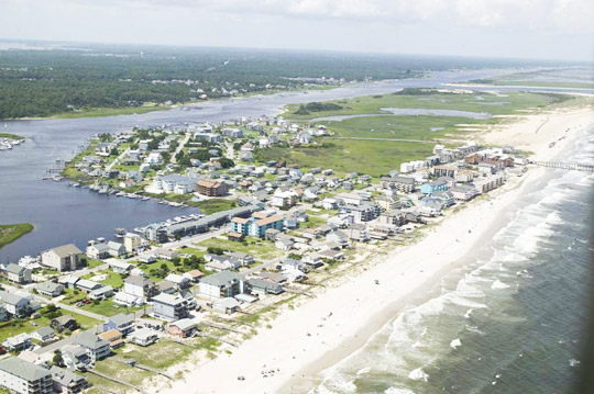 Carolina Beach aerial view